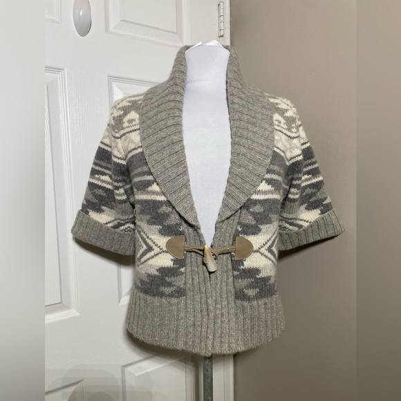 LAUREN RALPH LAUREN PETITE Women’s Northlight Aztec Sweater in Size Large - Picture 1 of 5